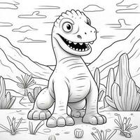 Dinosaur Coloring Pages photo