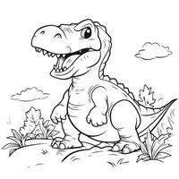 Dinosaur Coloring Pages photo