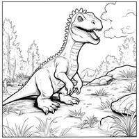 Dinosaur Coloring Pages photo