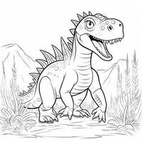 Dinosaur Coloring Pages photo