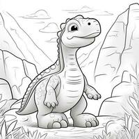 Dinosaur Coloring Pages photo