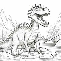 Dinosaur Coloring Pages photo