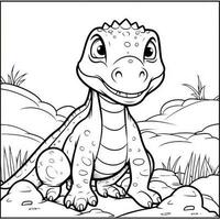 Dinosaur Coloring Pages photo