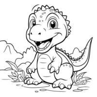 Dinosaur Coloring Pages photo