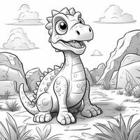 Dinosaur Coloring Pages photo