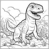 Dinosaur Coloring Pages photo