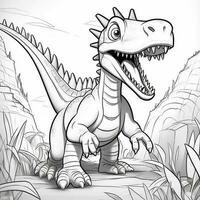 Dinosaur Coloring Pages photo