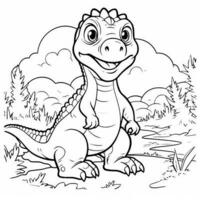 Dinosaur Coloring Pages photo