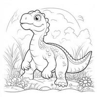 Dinosaur Coloring Pages photo