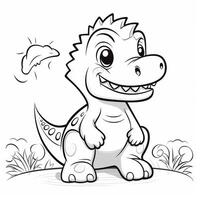 Dinosaur Coloring Pages photo