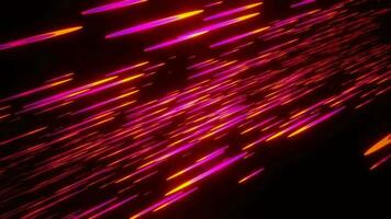 3d futurista néon luz trilhas cor comovente animações ciclo fundo video
