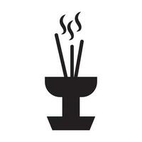 incense icon vector