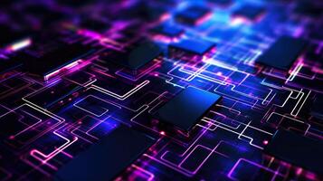 Close-up of circuit board. Electronic computer hardware technology. Motherboard digital chip. blurred concept, illustration photo