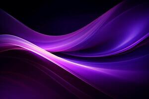 Abstract background with smooth lines in violet and purple colors with .. photo