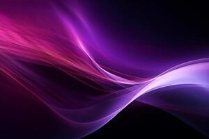 Abstract background with smooth lines in violet and purple colors with .. photo