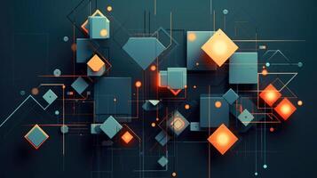 Scientific future technology. Abstract geometric for business presentation. flyer, poster, network technology communication background, illustration photo