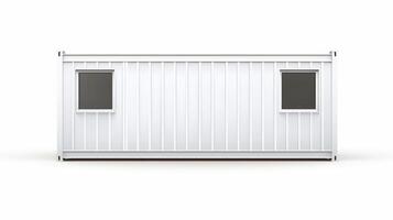 Mobile office buildings or container site office for construction site. Shipping container. Portable house and office cabins, illustration photo