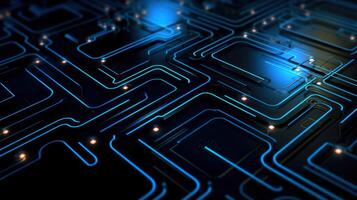 Close-up of circuit board. Electronic computer hardware technology. Motherboard digital chip. blurred concept, illustration photo