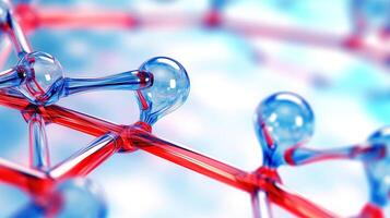 Medical studies of molecular structures. Science in the service of human. Technologies of the future in our life. molecule of medicine model, illustration photo