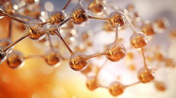 Medical studies of molecular structures. Science in the service of human. Technologies of the future in our life. molecule of medicine model, illustration photo