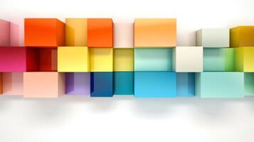 Abstract 3D geometric shapes, 3d element art minimal style, illustration photo