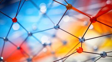 Medical studies of molecular structures. Science in the service of human. Technologies of the future in our life. molecule of medicine model, illustration photo