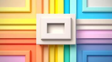 Abstract 3D geometric shapes, 3d element art minimal style, illustration photo