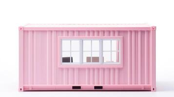 Mobile office buildings or container site office for construction site. Shipping container. Portable house and office cabins,Generative AI illustration photo