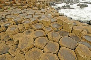 Volcanic Rock Formation near the Ocean photo