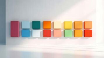 Abstract 3D geometric shapes, 3d element art minimal style, illustration photo