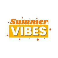 Summer vibes feeling season banner template design vector