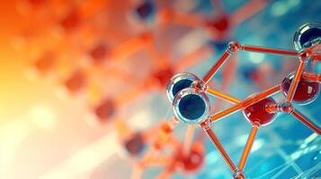 Medical studies of molecular structures. Science in the service of human. Technologies of the future in our life. molecule of medicine model, illustration photo