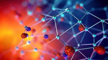 Medical studies of molecular structures. Science in the service of human. Technologies of the future in our life. molecule of medicine model, illustration photo