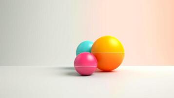 Abstract 3D geometric shapes, 3d element art minimal style, illustration photo