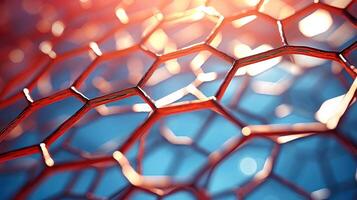Medical studies of molecular structures. Science in the service of human. Technologies of the future in our life. molecule of medicine model, illustration photo