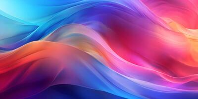 Modern colorful abstract wave Liquid shape in blue color background. Flow liquid lines design element. photo