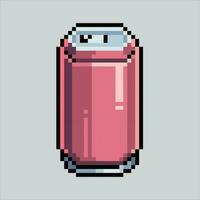 Pixel art illustration Soda. Pixelated soda. Soda drink icon pixelated for the pixel art game and icon for website and video game. old school retro. vector