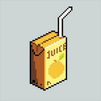 píxel Arte ilustración naranja jugo. pixelado naranja jugo. naranja jugo bebida icono pixelado para el píxel Arte juego y icono para sitio web y vídeo juego. antiguo colegio retro vector