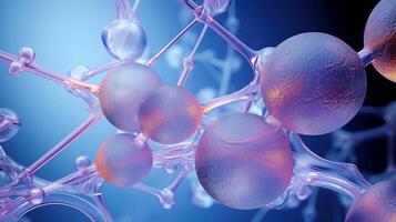 Medical studies of molecular structures. Science in the service of human. Technologies of the future in our life. molecule of medicine model, illustration photo
