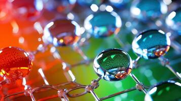 Medical studies of molecular structures. Science in the service of human. Technologies of the future in our life. molecule of medicine model, illustration photo