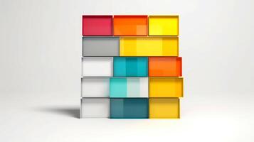 Abstract 3D geometric shapes, 3d element art minimal style, illustration photo