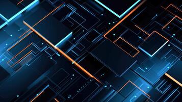 Abstract tech lines background. futuristic abstract shapes technology, Application cover and web site design, illustration photo