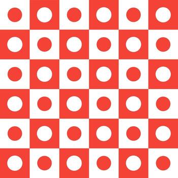 rojo circulo modelo. circulo vector sin costura modelo. decorativo elemento, envase papel, pared losas, piso losas, baño losas.