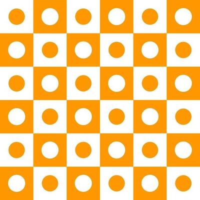 Circles and Squares Wrapping Paper - Orange