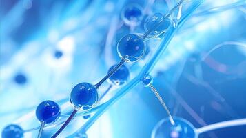 Medical studies of molecular structures. Science in the service of human. Technologies of the future in our life. molecule of medicine model, illustration photo