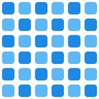 Blue rounded square pattern. Rounded square vector pattern. Seamless geometric pattern for clothing, wrapping paper, backdrop, background, gift card.