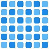 Blue rounded square pattern. Rounded square vector pattern. Seamless geometric pattern for clothing, wrapping paper, backdrop, background, gift card.