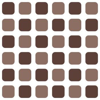 marrón redondeado cuadrado modelo. redondeado cuadrado vector modelo. sin costura geométrico modelo para ropa, envase papel, fondo, fondo, regalo tarjeta.