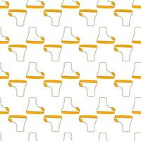 boot rubber yellow line doodle pattern textile vector