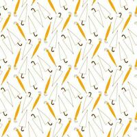 umbrella open colored closed line pattern textile vector